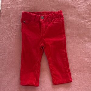 Jacadi Paris Red Corduroy Pants